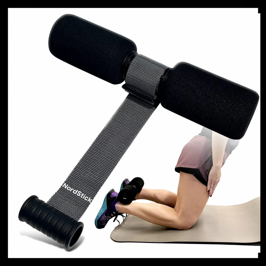 Nordstick Nordic the Original and Pro Hamstring Curl Strap - the Hamstring Curl Exercise System for Home and Travel - 5 Second Setup for Sit Ups, Squats, Ab, and Core Strength Training - up to 500 Lbs