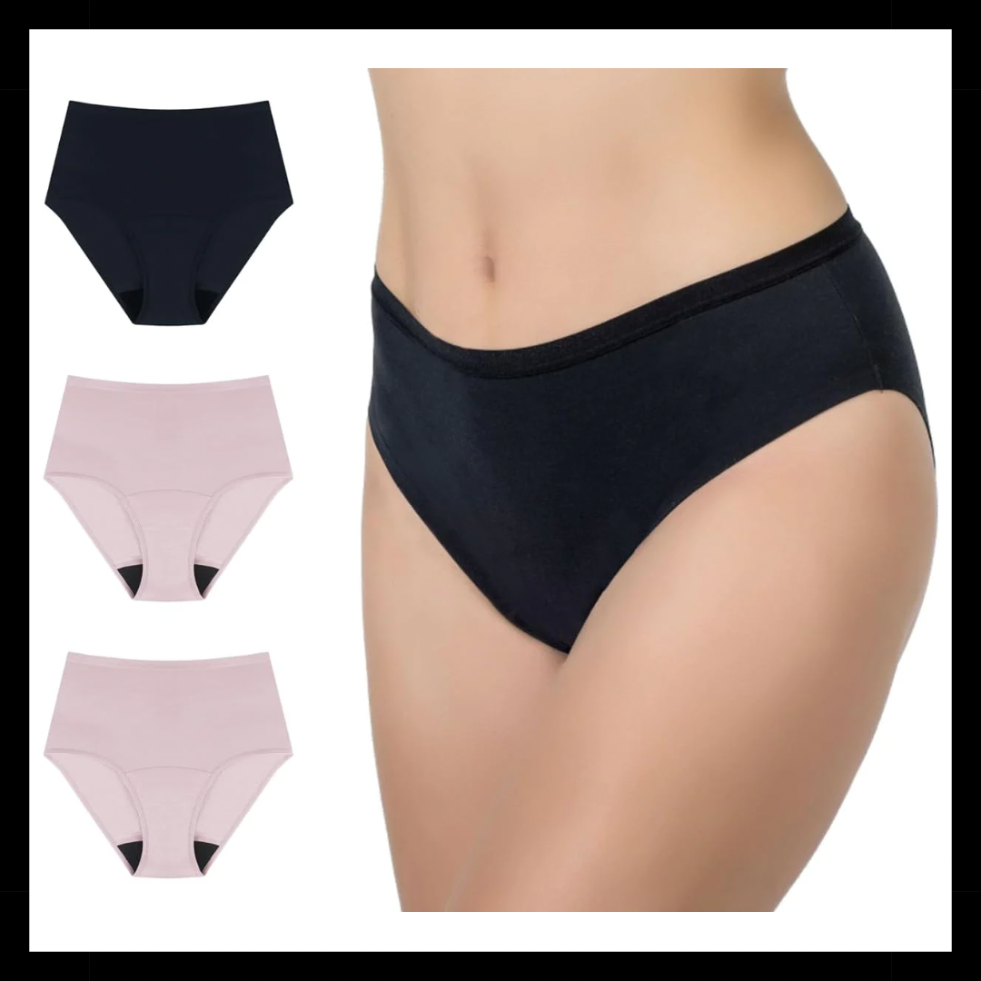 Washable Absorbent Urine Incontinence Underwear for Women, High Waist –  What's Poppin