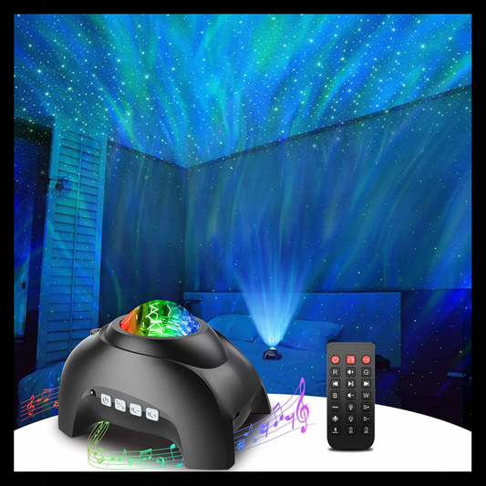Rossetta Star Projector, Galaxy Projector for Bedroom, Bluetooth Speaker and White Noise Aurora Projector, Night Light Projector for Kids Adults Gaming Room, Home Theater, Ceiling, Room Decor
