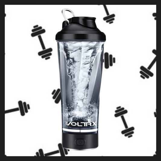 VOLTRX Premium Electric Protein Shaker Bottle, Made with Tritan - BPA Free - 24 Oz Vortex Portable Mixer Cup/Usb Rechargeable Shaker Cups for Protein Shakes