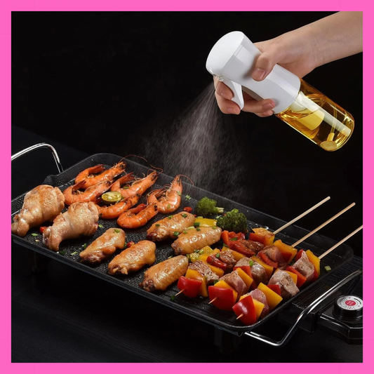 Oil Sprayer for Cooking- 200Ml Glass Olive Oil Sprayer Mister, Olive Oil Spray Bottle, Kitchen Gadgets Accessories for Air Fryer, Canola Oil Spritzer, Widely Used for Salad Making, Baking, Frying,Bbq4