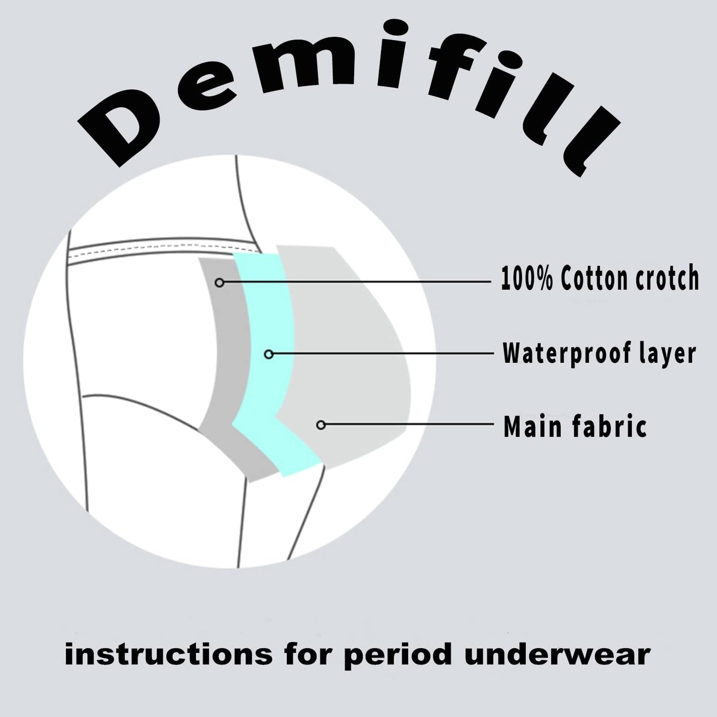 Teen Girls Period Panties Juniors First Period Starter Underwear Soft Briefs