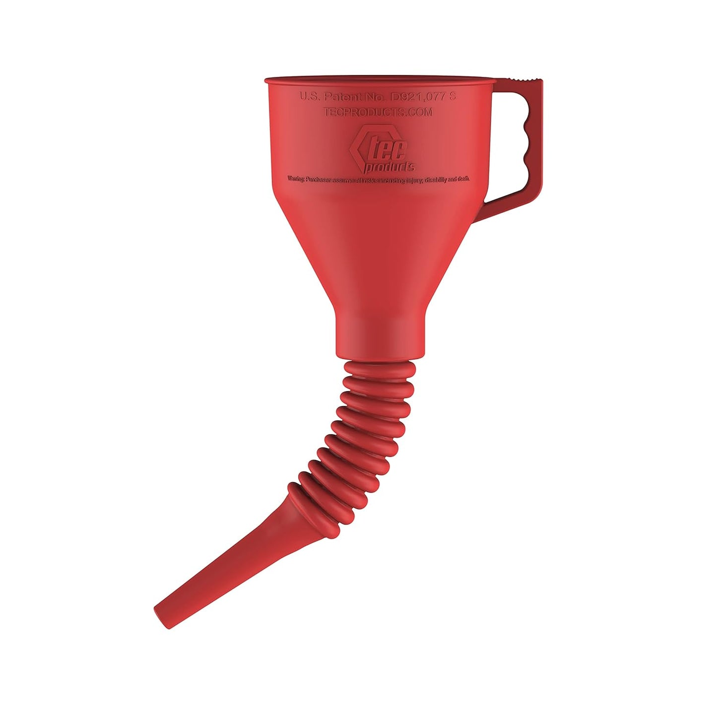 Flexall Funnel - Flexible Rubber Funnel with Handle, Multiple Sizes and Colors, Made in the USA