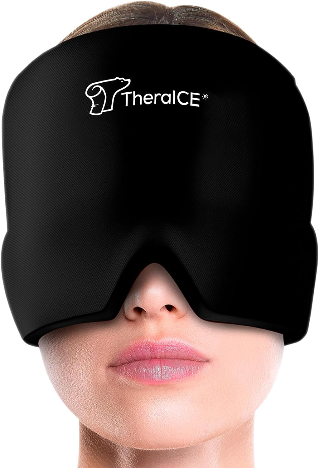 Theraice Migraine Headache Relief Cap, Hot & Cold Therapy Hat, Migraine Relief Cap, Cool Gel Head Wrap, Headache Cap Ice Pack Mask, Cold Compress Migraine Relief Products Device for Tension & Stress