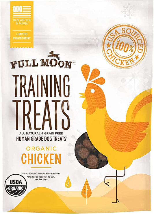 USDA Organic Chicken Training Treats Healthy All Natural Dog Treats Human Grade 175 Treats 6 Ounce (Pack of 1)