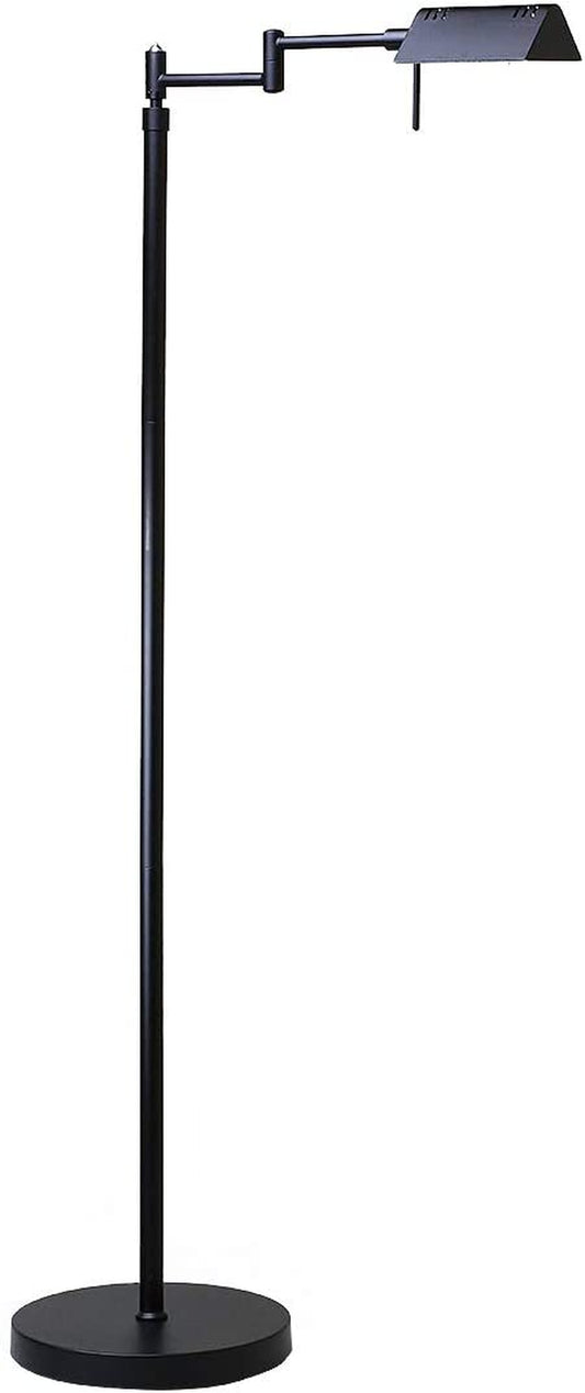 O’Bright Dimmable LED Pharmacy Floor Lamp, 12W LED, Full Range Dimming, 360 Degree Swing Arms, Adjustable Heights, Standing Lamp for Reading, Sewing, and Craft, ETL Listed (Black)