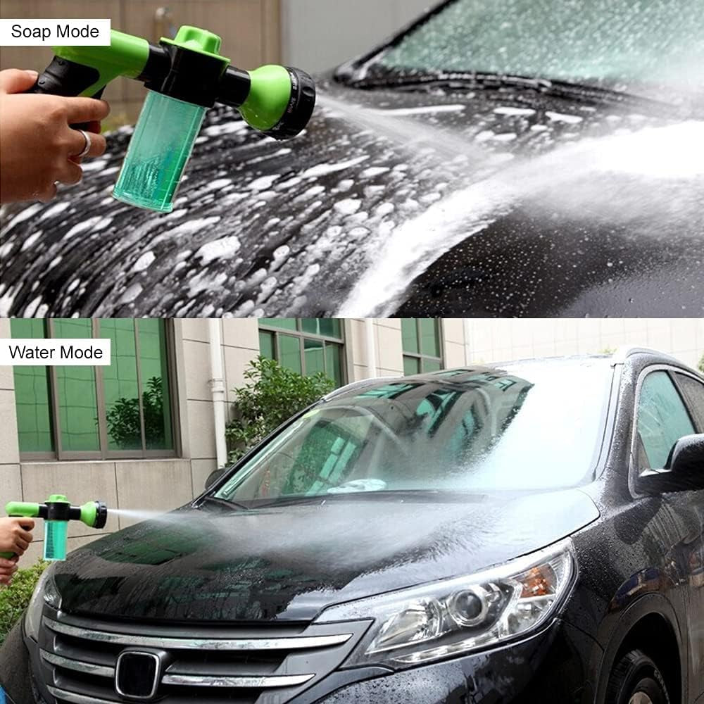 High Pressure 8 in 1 Car Wash Brush Foam Gun,Hose Nozzle Foam Cannon Bottle Soap Sprayer,Showering Pet,Wash Car