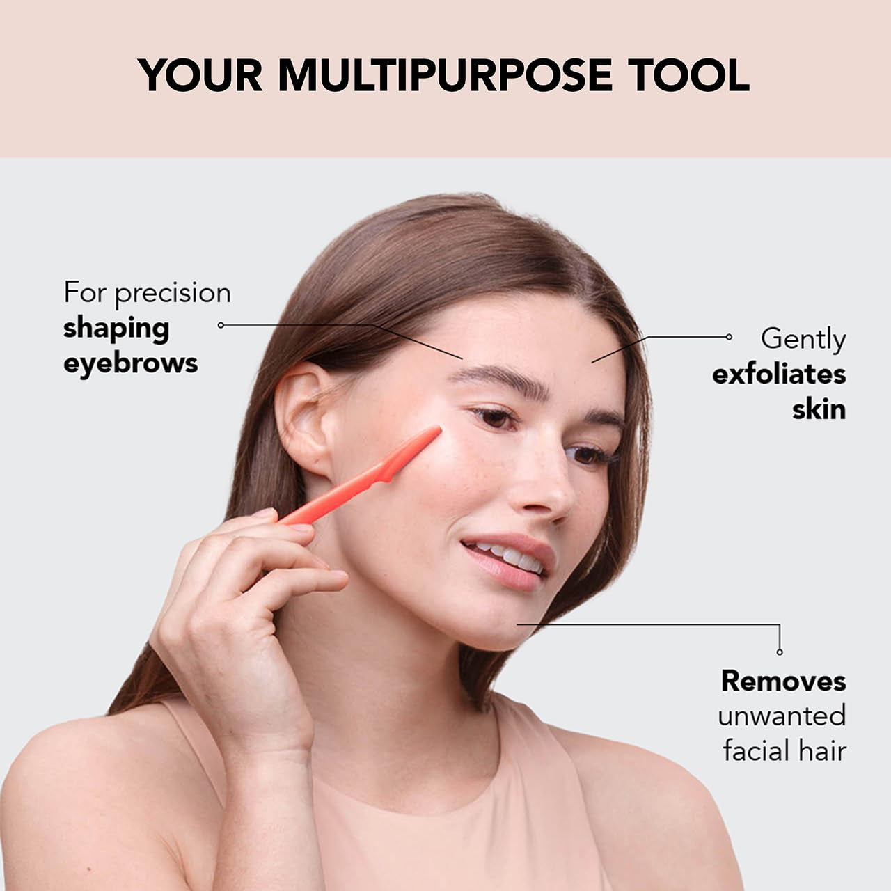 Dermaplaning Tool - Face Razor for Women | Eyebrow Razor & Face Shaver for Women | Facial Hair Removal for Women | Facial Razors for Women | Dermaplane Razor for Women Face, 12 Pc (New Orange)