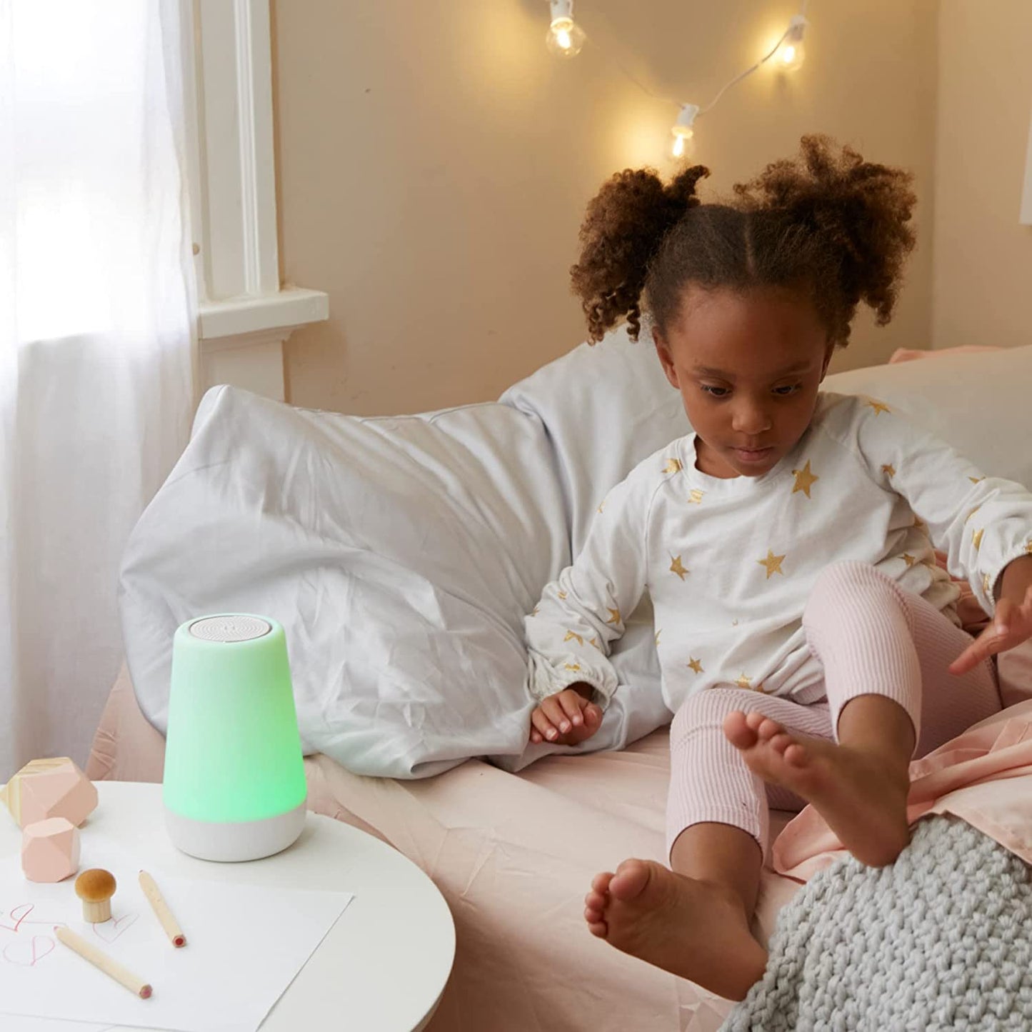 Hatch Rest+ Baby & Kids Sound Machine | 2Nd Gen | Child’S Night Light, Alarm Clock, Toddler Sleep Trainer, Time-To-Rise, White Noise, Bedtime Stories, Portable, Backup Battery (With Charging Base)