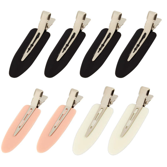8Pcs No Bend No Crease Hair Clips- Styling Duck Bill Clips Alligator Hair Barrettes- Hair Clips for Styling Sectioning for Salon Hairstyle Hairdressing Bangs Waves Woman Girl Makeup Application