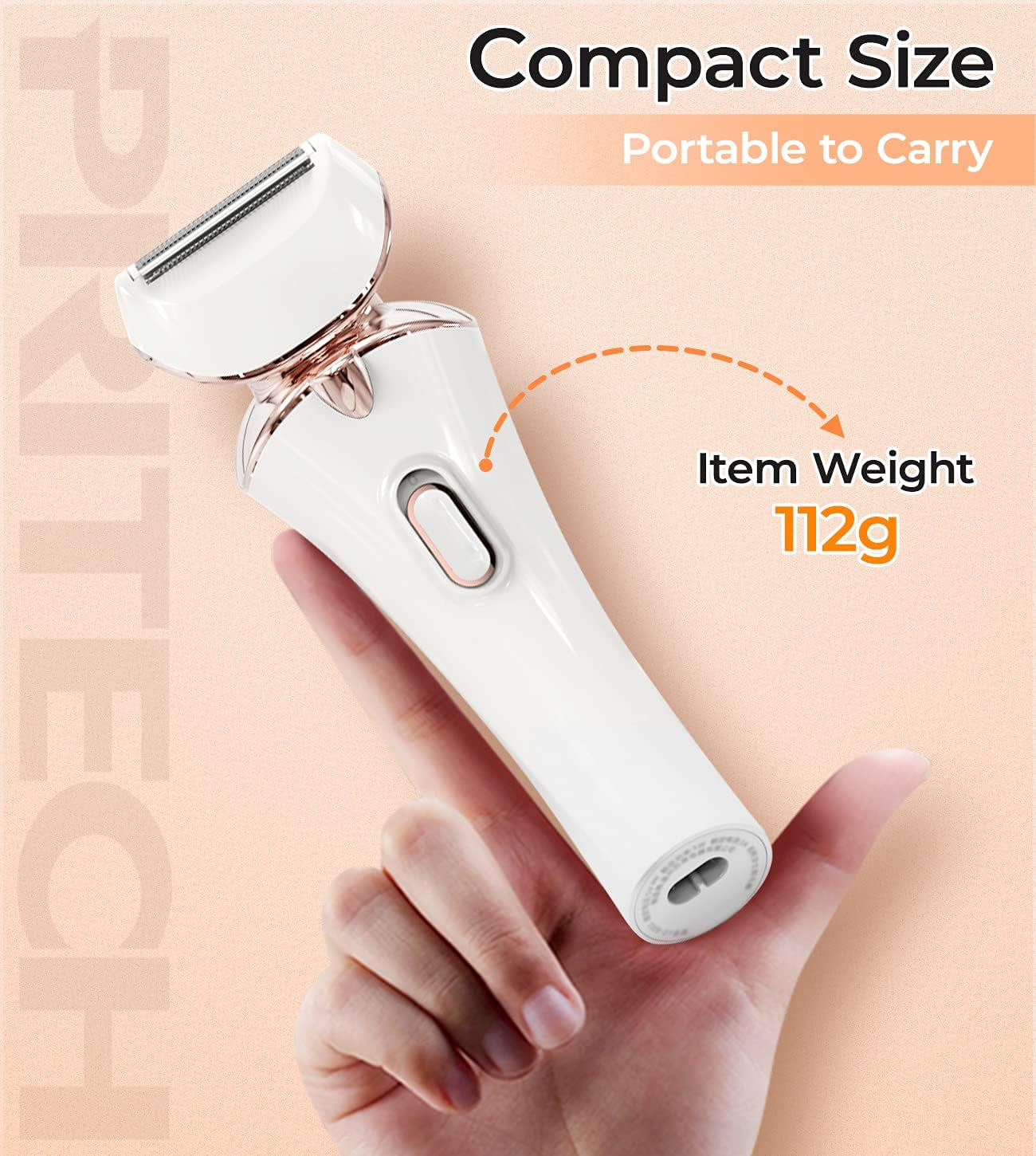 Electric Shaver for Women,Ladies Shaver,Lady Razor for Legs,Arm,Underarm,Bikini,Usb Rechargeable Razor Wet&Dry Cordless for Woman by PRITECH