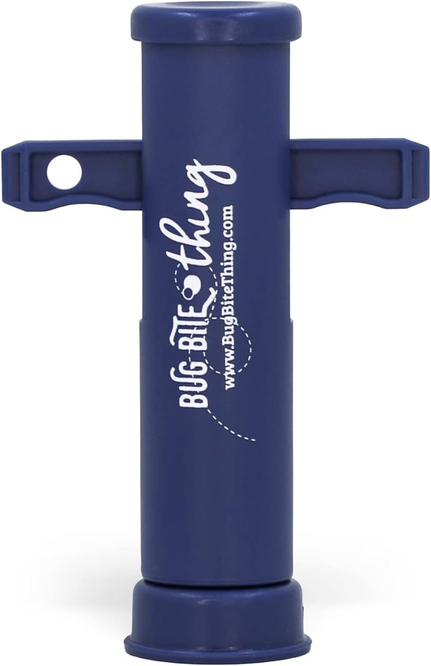 Suction Tool, Poison Remover - Bug Bites and Bee/Wasp Stings, Natural Insect Bite Relief - 1-Pack, Navy Blue