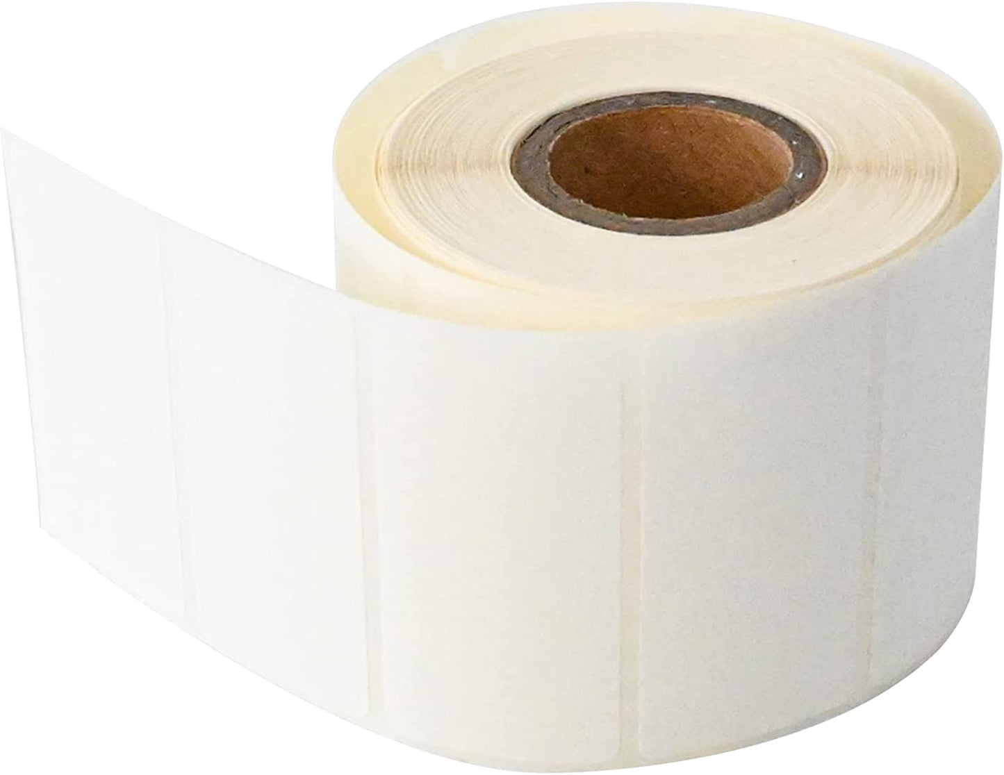 L LIKED 500 Stickers 2" X 1" White Dissolvable Food Labels for Containers -500 Labels/Roll
